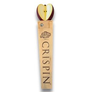 Crispin Cider Co Figural Apple Original Wooden Beer Tap Handle 12''